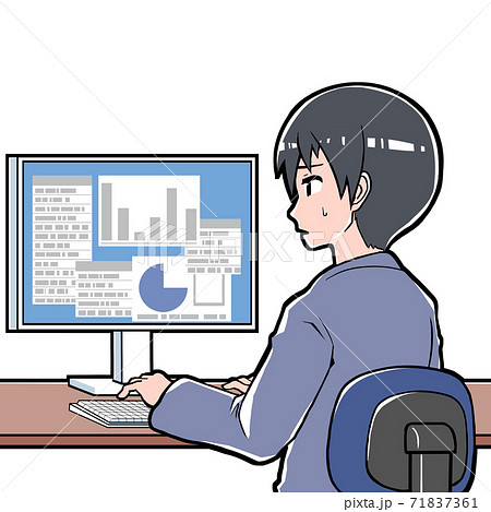 困り眉のイラスト素材