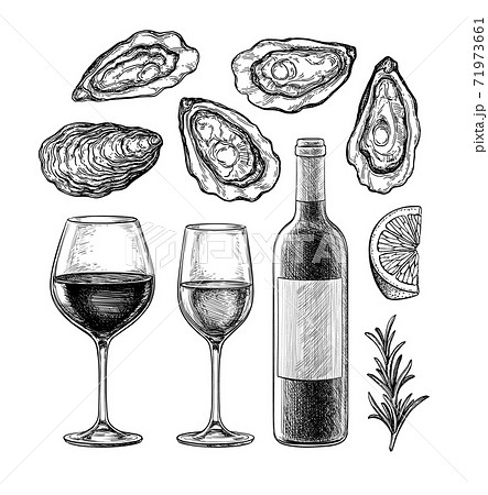 牡蠣のイラスト素材