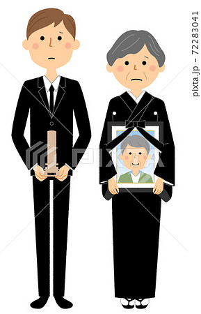 お葬式の写真素材