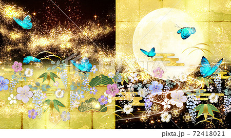 黒い蝶のイラスト素材