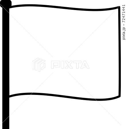 フラッグ 旗 フレーム 枠のイラスト素材