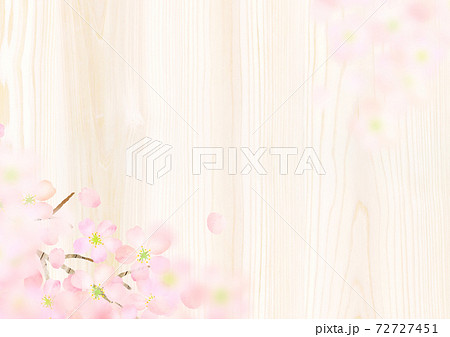 桜の木 イラスト きれいの写真素材