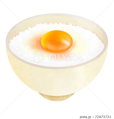 卵かけご飯のイラスト素材