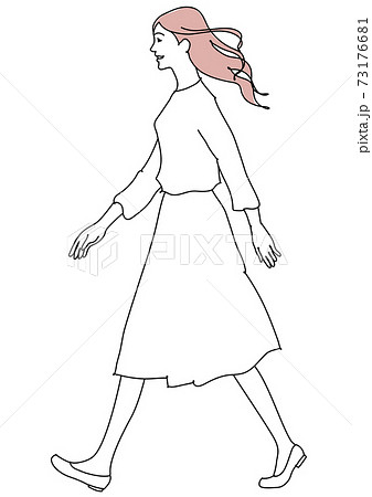 ペタンコ靴のイラスト素材