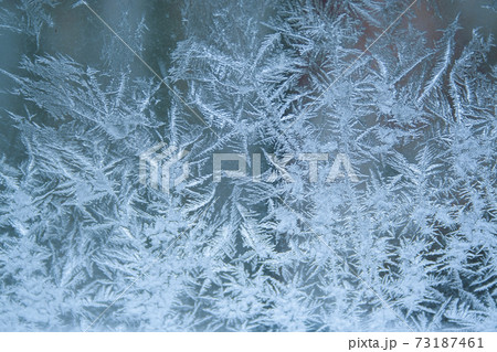 凍った 霜が降りる エフェクト 効果の写真素材