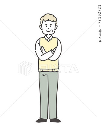 おじいさん シニア 老人 おしゃれ おじいちゃんのイラスト素材