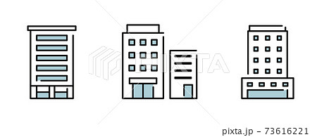 白黒 風景 イラスト 黒色のイラスト素材