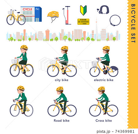 ロードバイクのイラスト素材集 ピクスタ