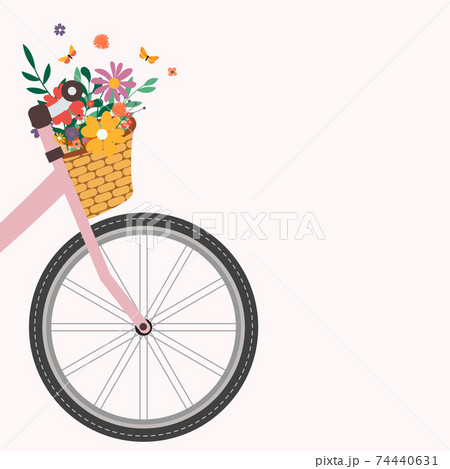 花と自転車のはり絵 自転車」のアイデア 34 件 | 自転車, 水彩, 花 イラスト