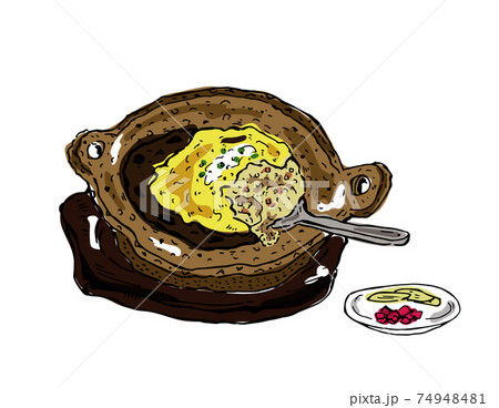 カレー鍋のイラスト素材