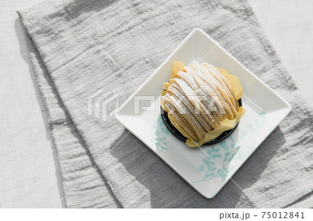 白色 食べ物 食材 灰色の写真素材