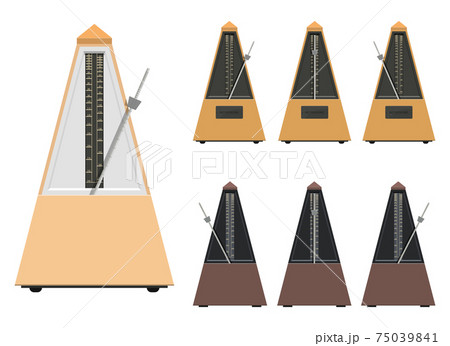 メトロノーム リズム テンポ 音楽のイラスト素材