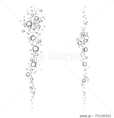 炭酸水 炭酸 泡 弾けるのイラスト素材