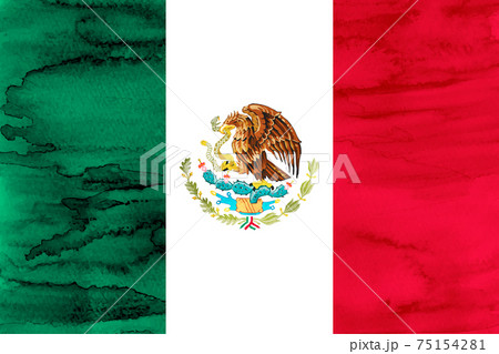 メキシコ国旗のイラスト素材