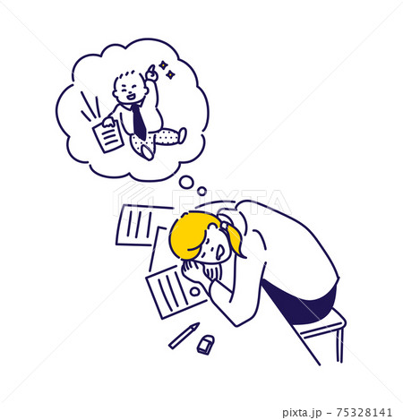 内職のイラスト素材