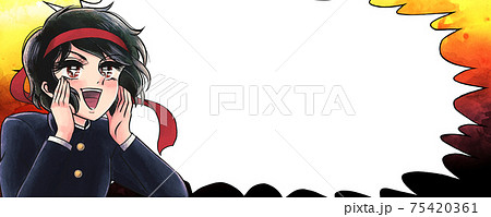 応援 応援団のイラスト素材集 ピクスタ