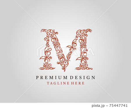 イニシャルm 文字の写真素材