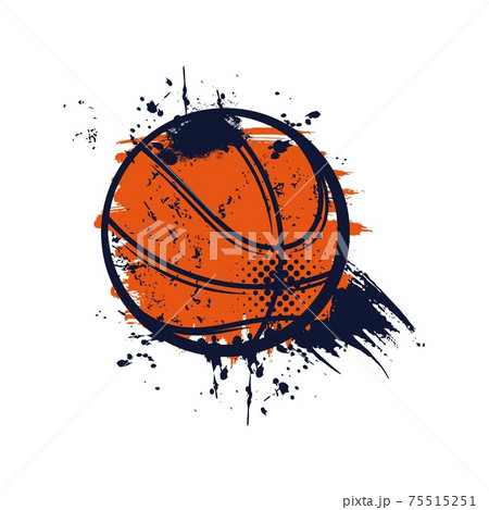 ベクター バスケットボール バスケ ボールのイラスト素材