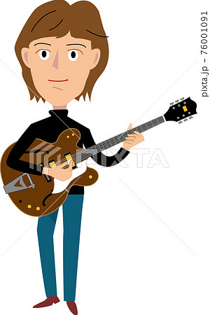 ギタリストgのイラスト素材