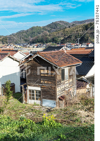 昭和 風景 日本 田舎の写真素材