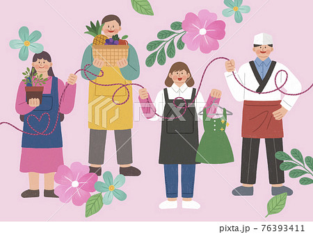 隊服のイラスト素材