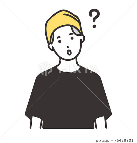 わからない 表情 考える 顔のイラスト素材