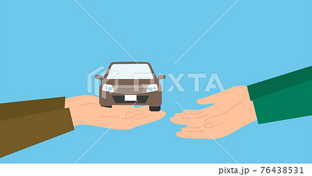 受け取る 手のイラスト素材
