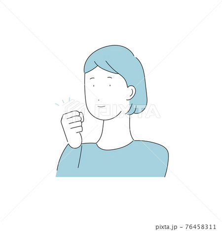 女性 若い イラスト ナチュラル 女の子の写真素材