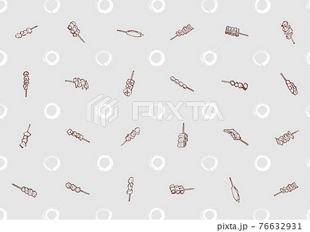 焼き鳥 かわいいのイラスト素材