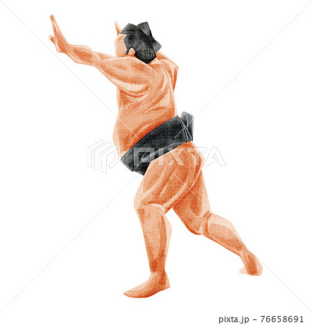お相撲さんのイラスト素材