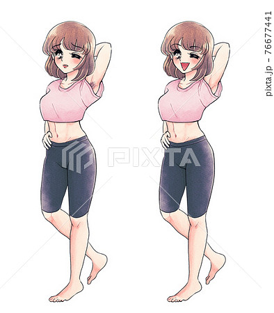 腋の下のイラスト素材