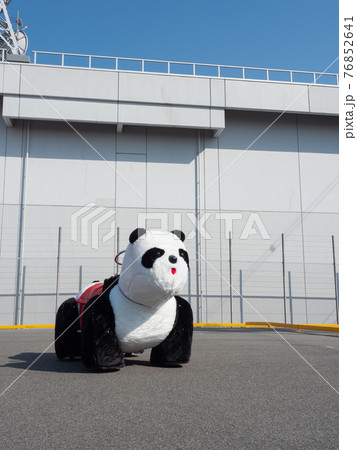 パンダの乗り物の写真素材