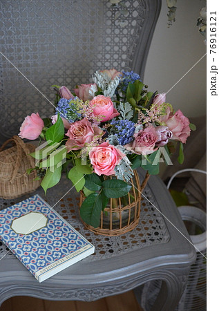 アリウム ブルーパフュームの写真素材