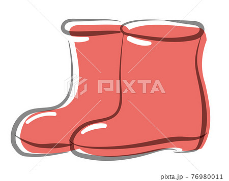 赤い靴のイラスト素材