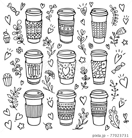 コーヒーの花のイラスト素材