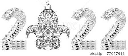 数字 0 ゼロ 花のイラスト素材