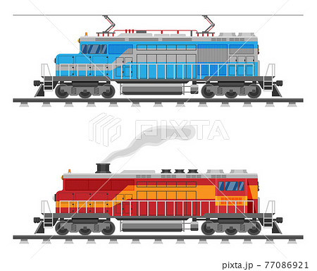 電車 正面 列車のイラスト素材