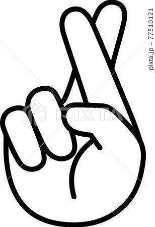 ハンドサイン 中国風の数の表現方法10のイラスト素材