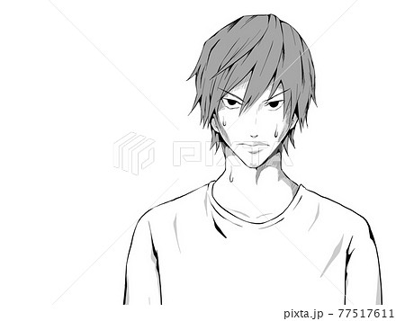 鋭い目のイラスト素材