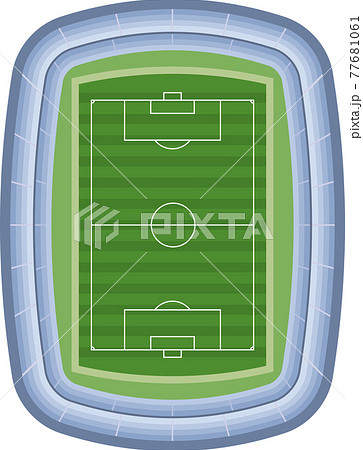 サッカー場のイラスト素材