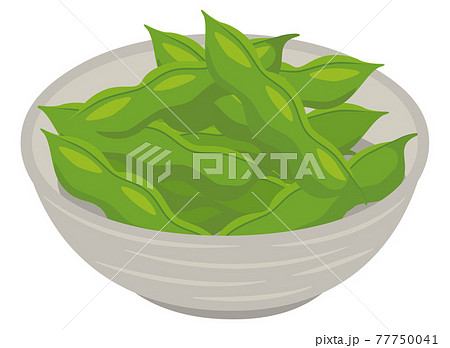 枝豆 おつまみのイラスト素材