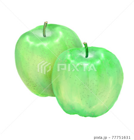 青りんごのイラスト素材