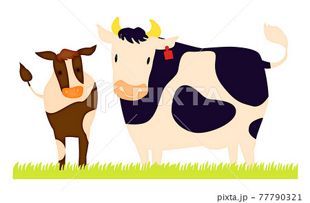 子牛のイラスト素材