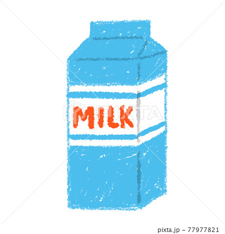 牛 乳牛 牛乳 ミルクのイラスト素材