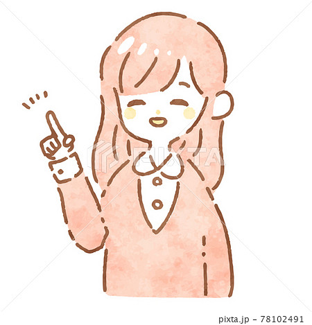 指をさすのイラスト素材 指をさすのイラスト素材