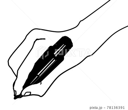 マジックペン アートのイラスト素材