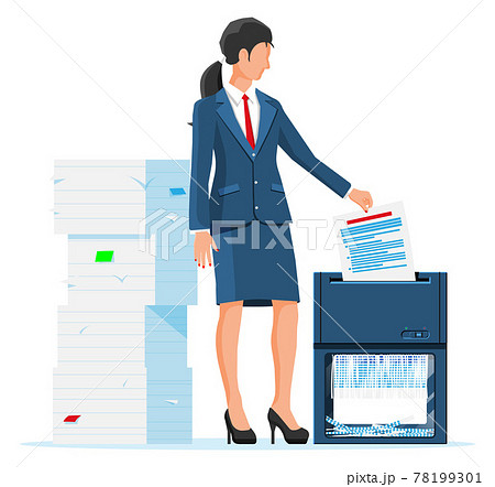 シュレッダーの写真素材