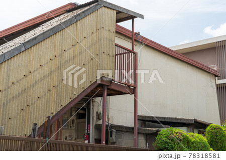 外部階段の写真素材
