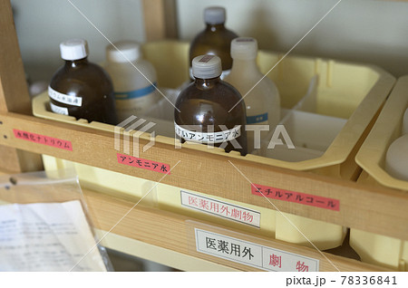薬品庫の写真素材