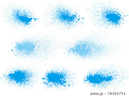 飛び散る絵の具のイラスト素材